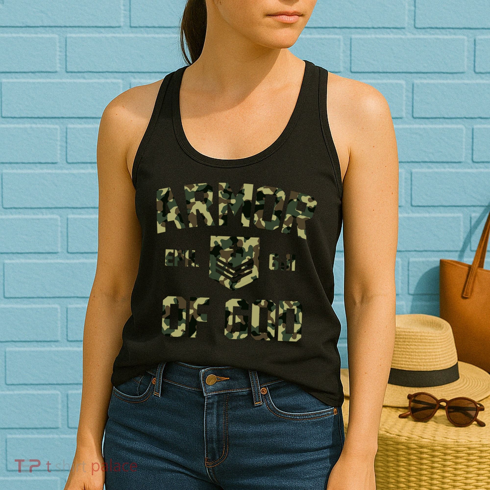 Armor Of God Military Camo Camouflage Women's Tank Top
