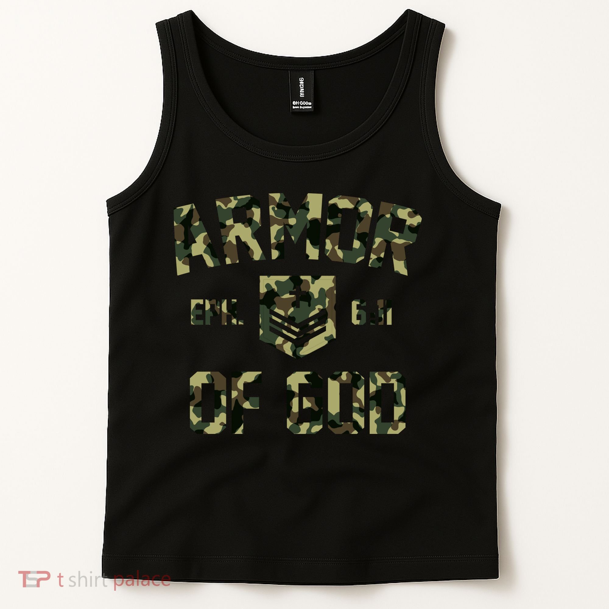 Armor Of God Military Camo Camouflage Tank Top