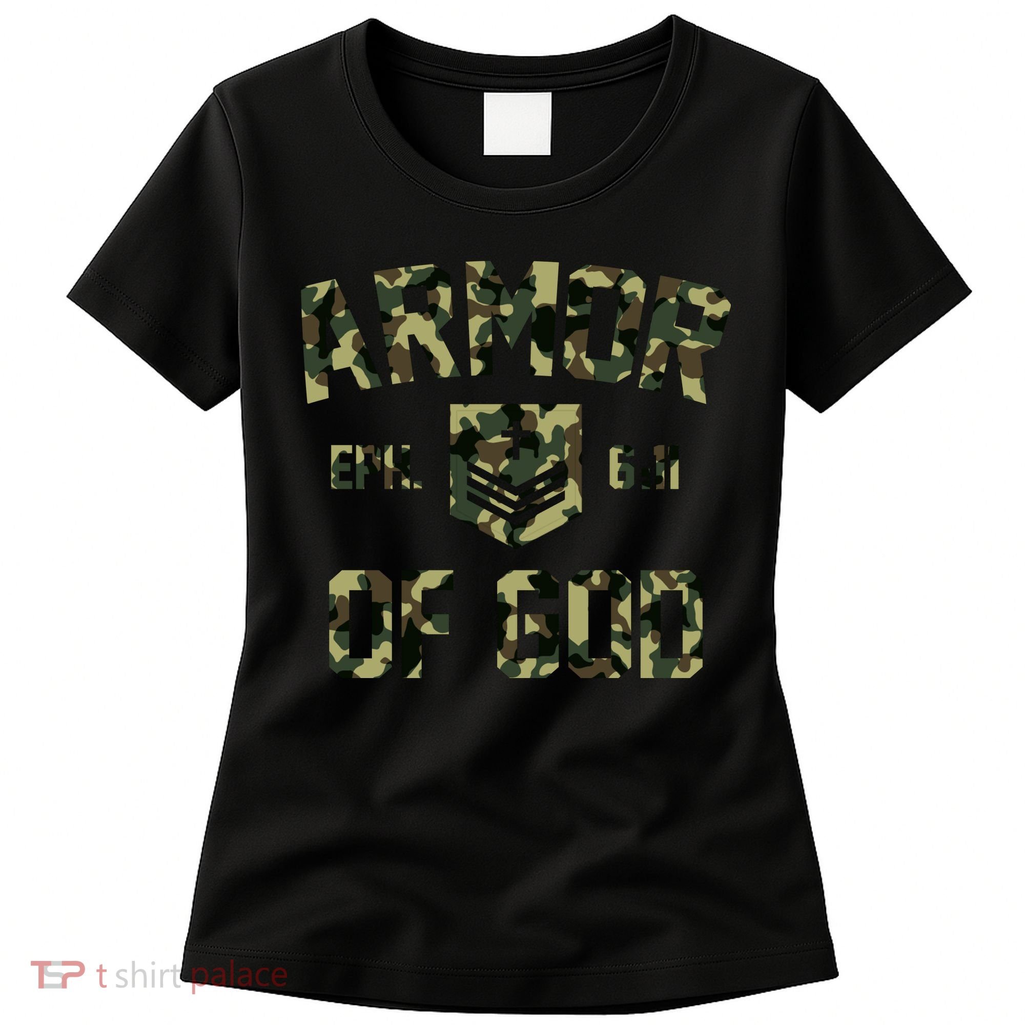 Armor Of God Military Camo Camouflage Women's T-Shirt