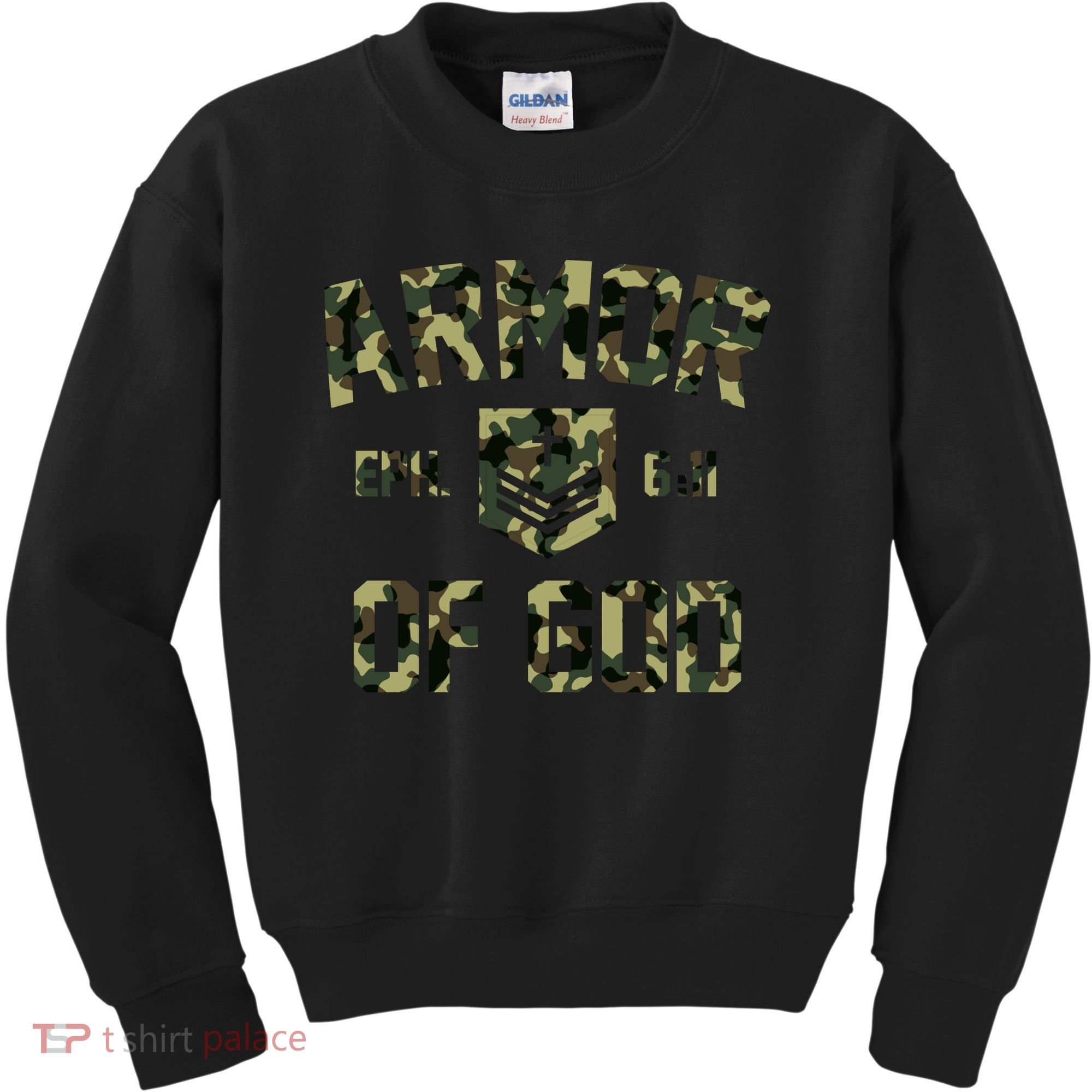 Armor Of God Military Camo Camouflage Kids Sweatshirt