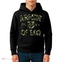 Armor Of God Military Camo Camouflage Kids Hoodie thumb 4