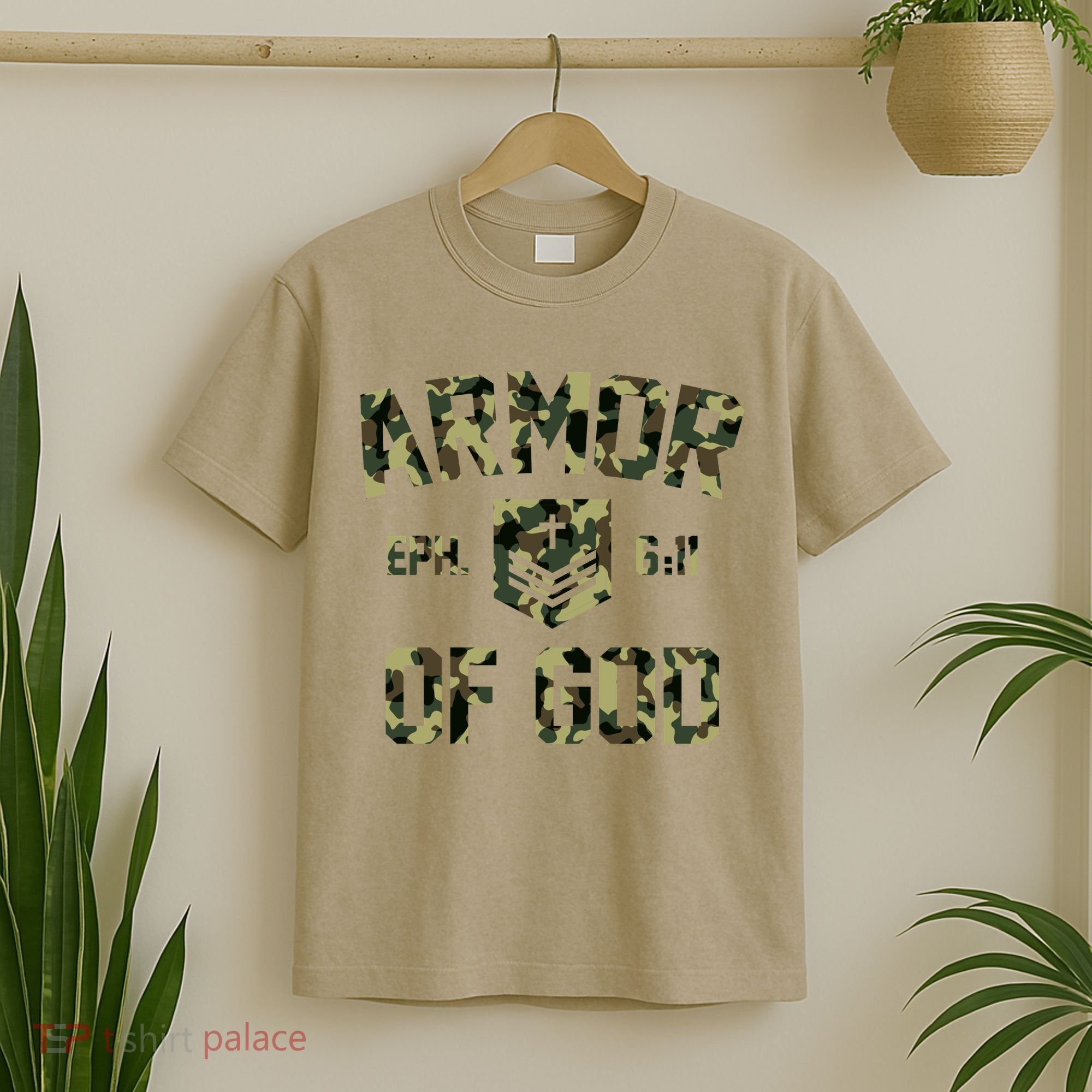 Armor Of God Military Camo Camouflage T-Shirt