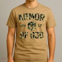 Armor Of God Military Camo Camouflage T-Shirt thumb 3