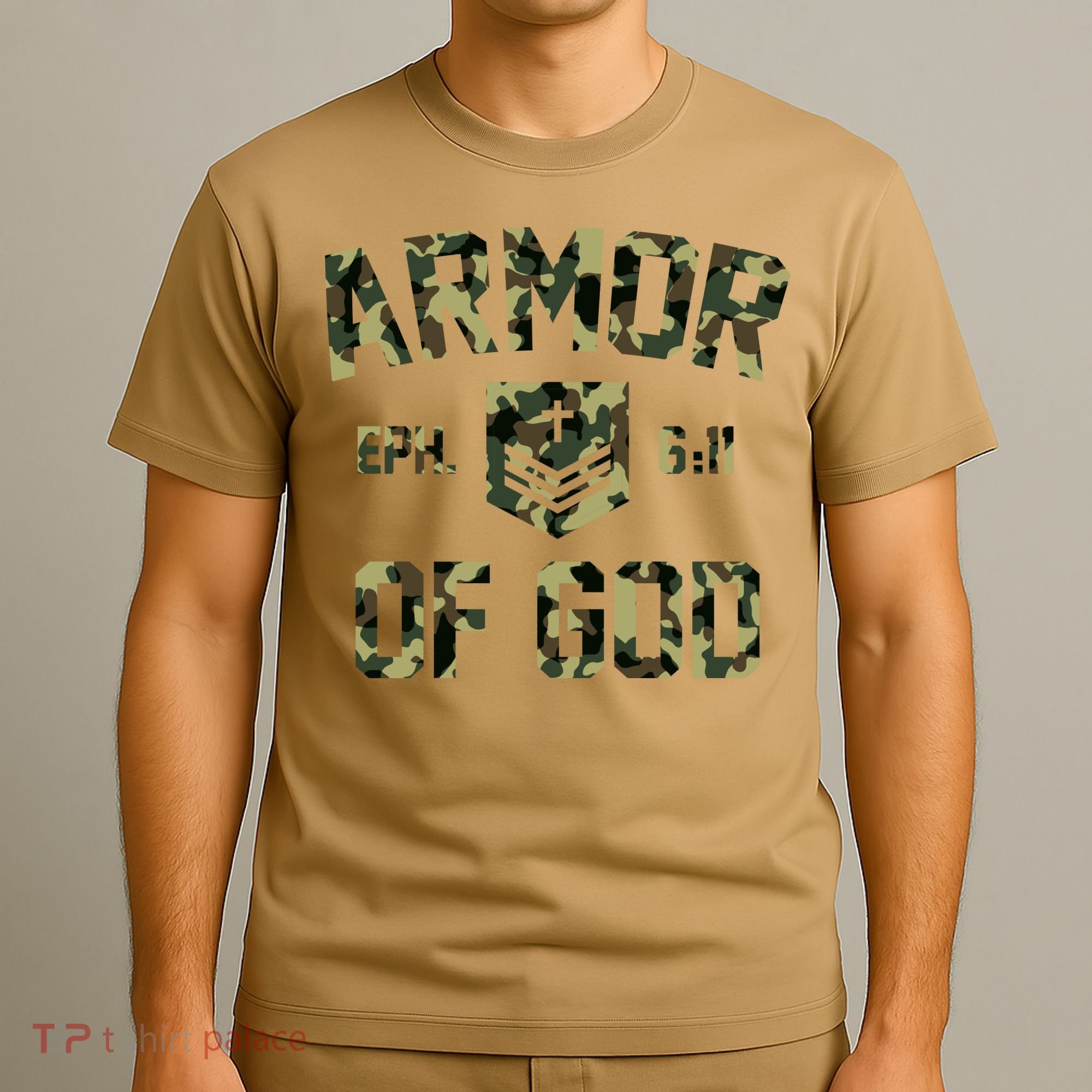 Armor Of God Military Camo Camouflage T-Shirt