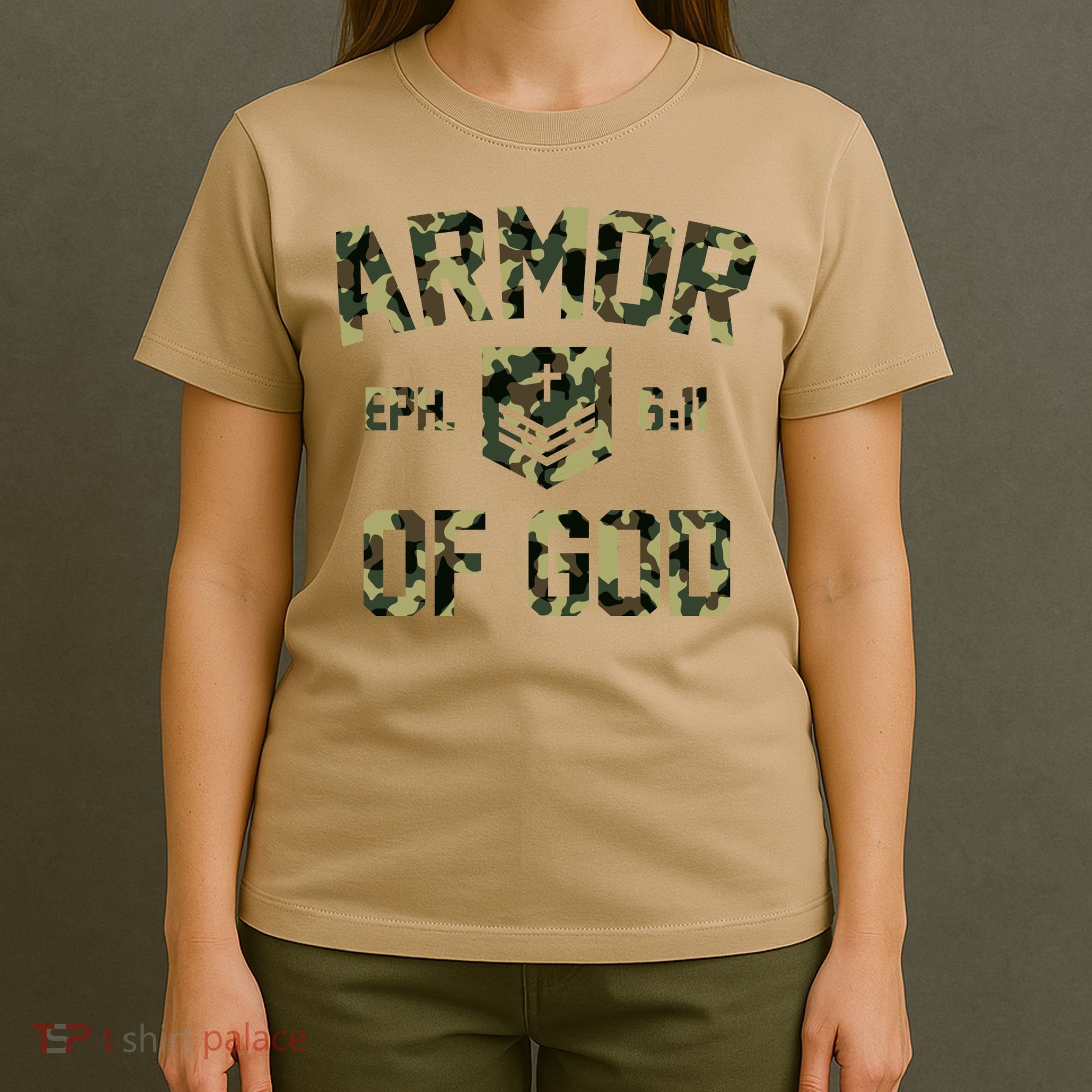 Armor Of God Military Camo Camouflage T-Shirt