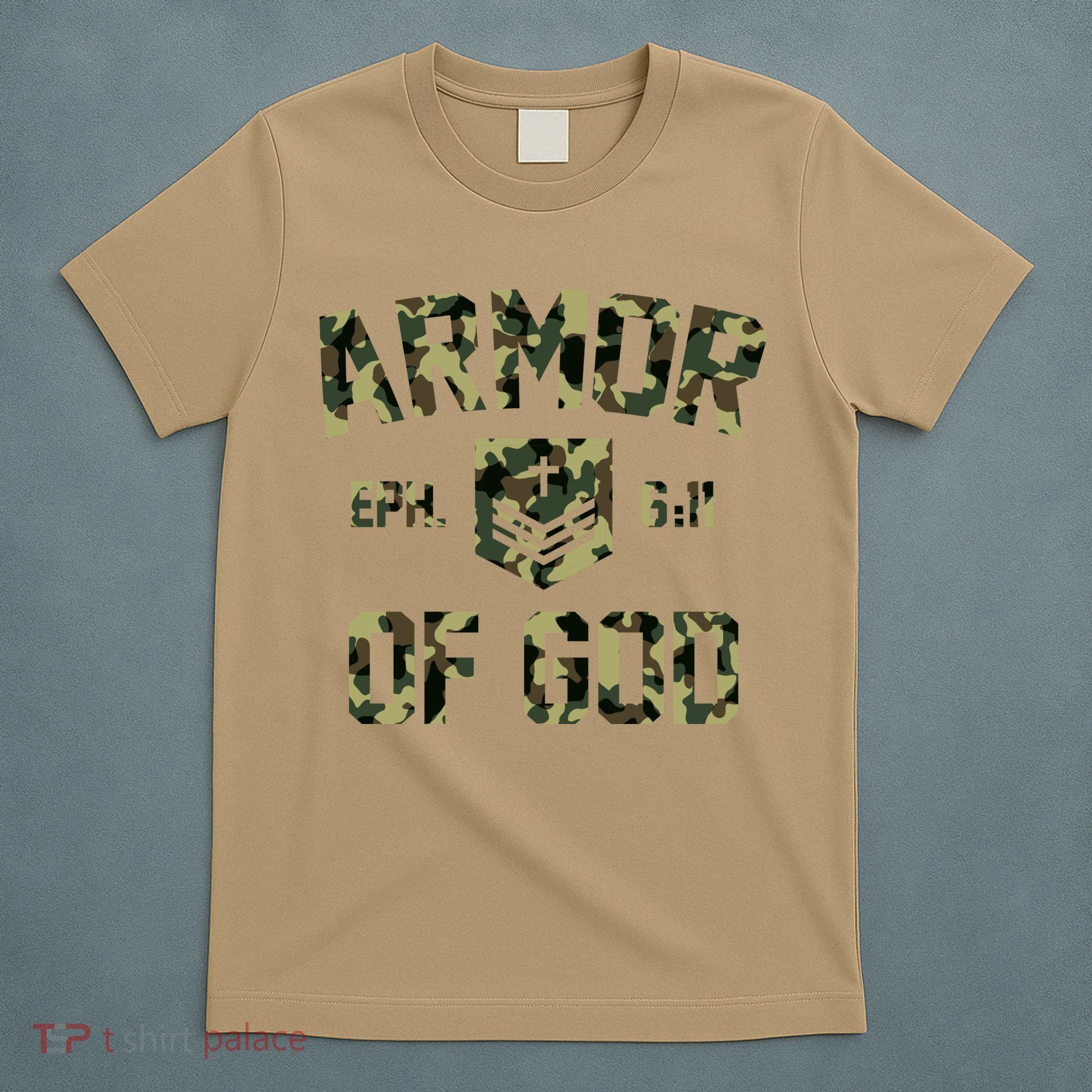 Armor Of God Military Camo Camouflage T-Shirt