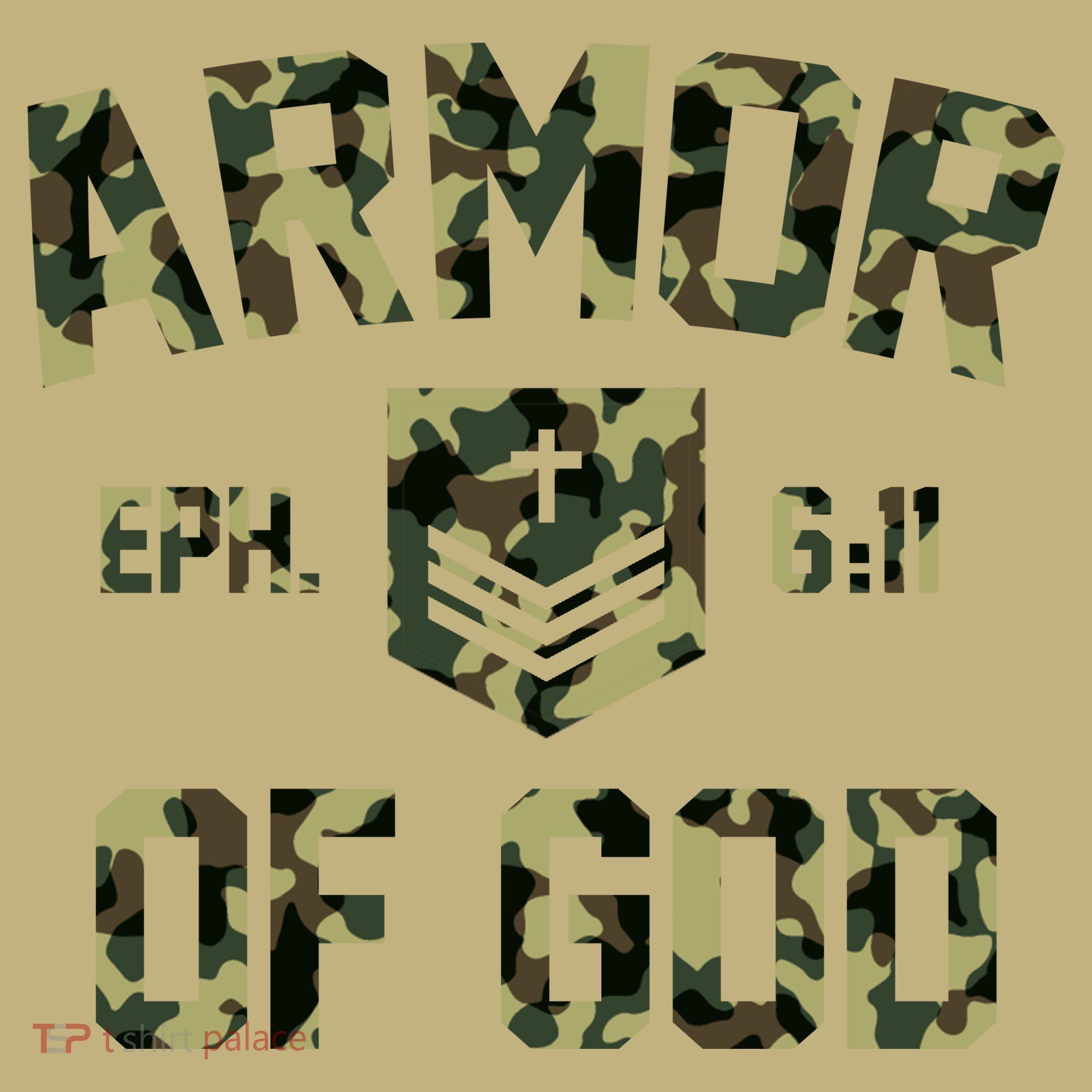 Armor Of God Military Camo Camouflage Polo