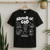 Armor Of God put on the armor of God Christian bible verses T-Shirt thumb 2