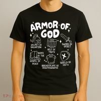Armor Of God put on the armor of God Christian bible verses T-Shirt thumb 3