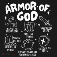 Armor Of God put on the armor of God Christian bible verses Coaster thumb 2