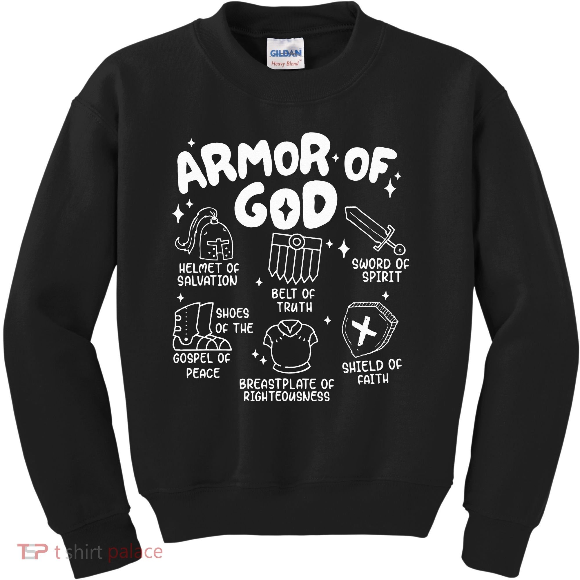 Armor Of God put on the armor of God Christian bible verses Kids Sweatshirt
