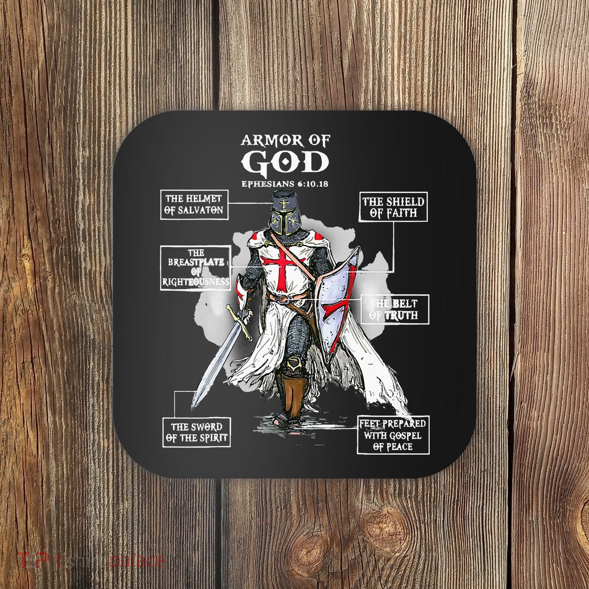 Armor Of God Bible Verse Cool Ephesians 611 Christian Bible Coaster
