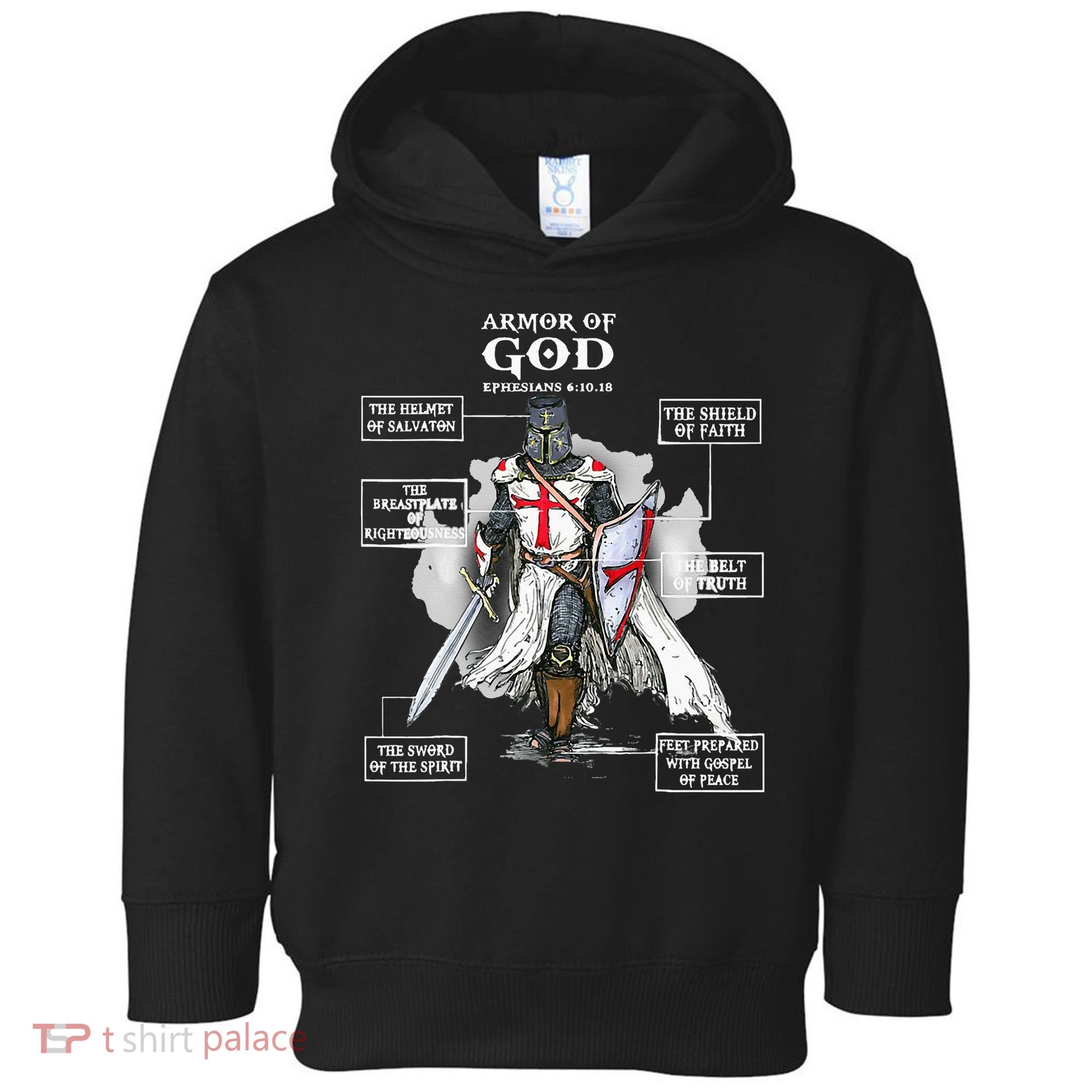 Armor Of God Bible Verse Cool Ephesians 611 Christian Bible Toddler Hoodie