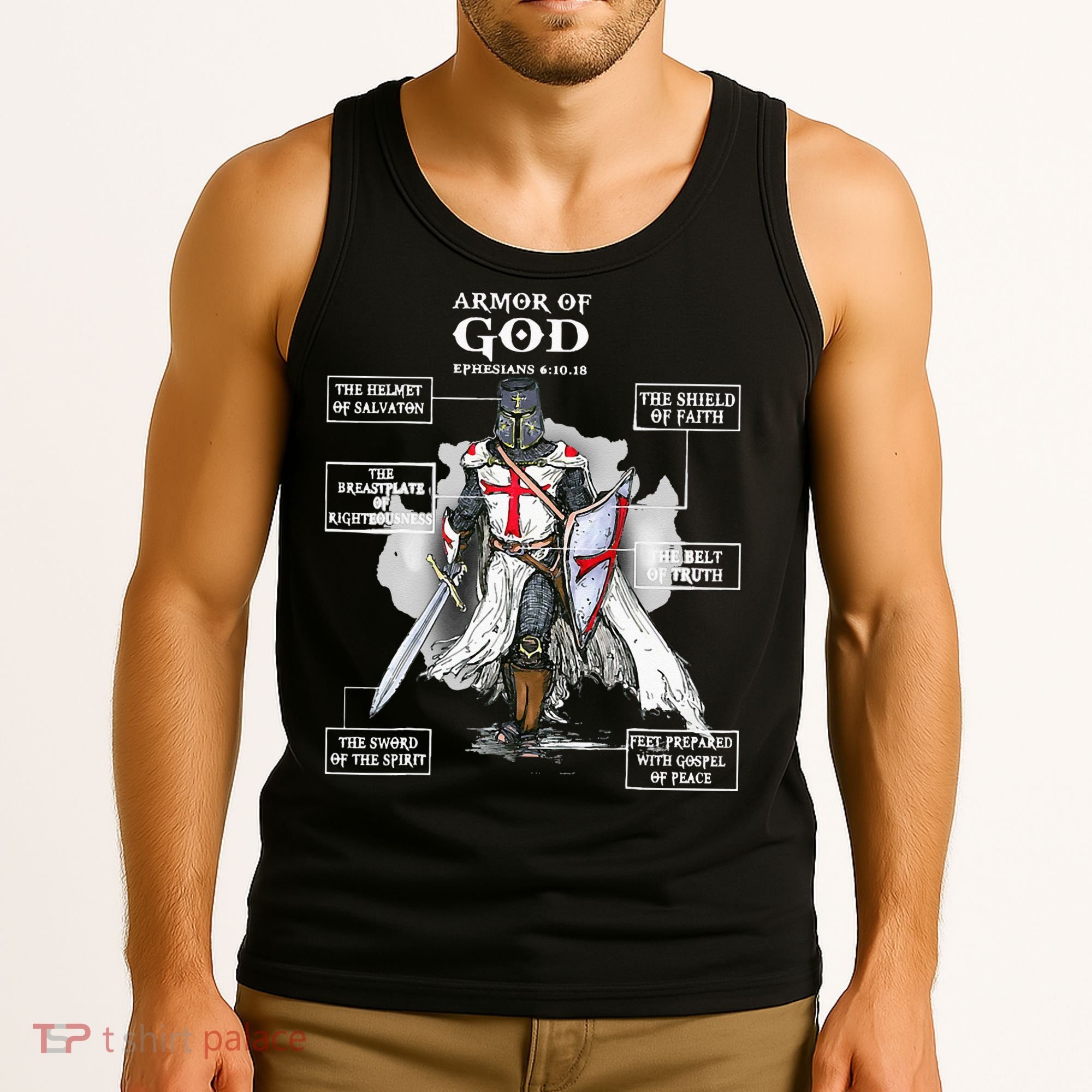 Armor Of God Bible Verse Cool Ephesians 611 Christian Bible Tank Top