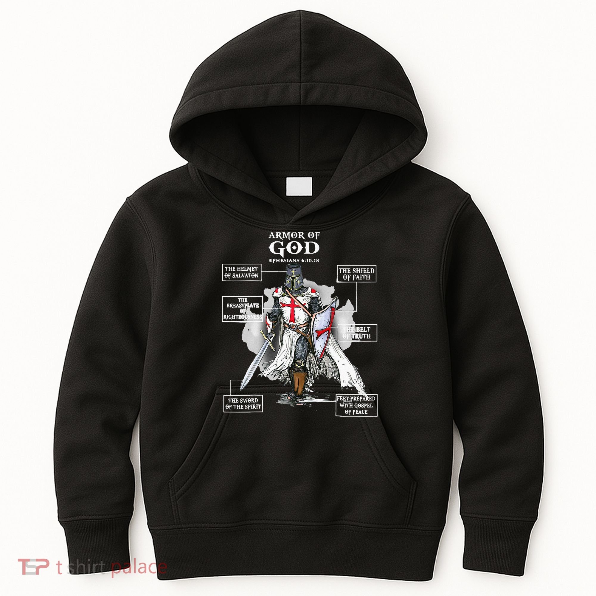 Armor Of God Bible Verse Cool Ephesians 611 Christian Bible Kids Hoodie