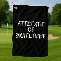 Attitude Of Gratitude Cool Gift Golf Towel thumb 1