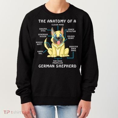 Anatomy Of German Shepherd Women's Sweatshirt