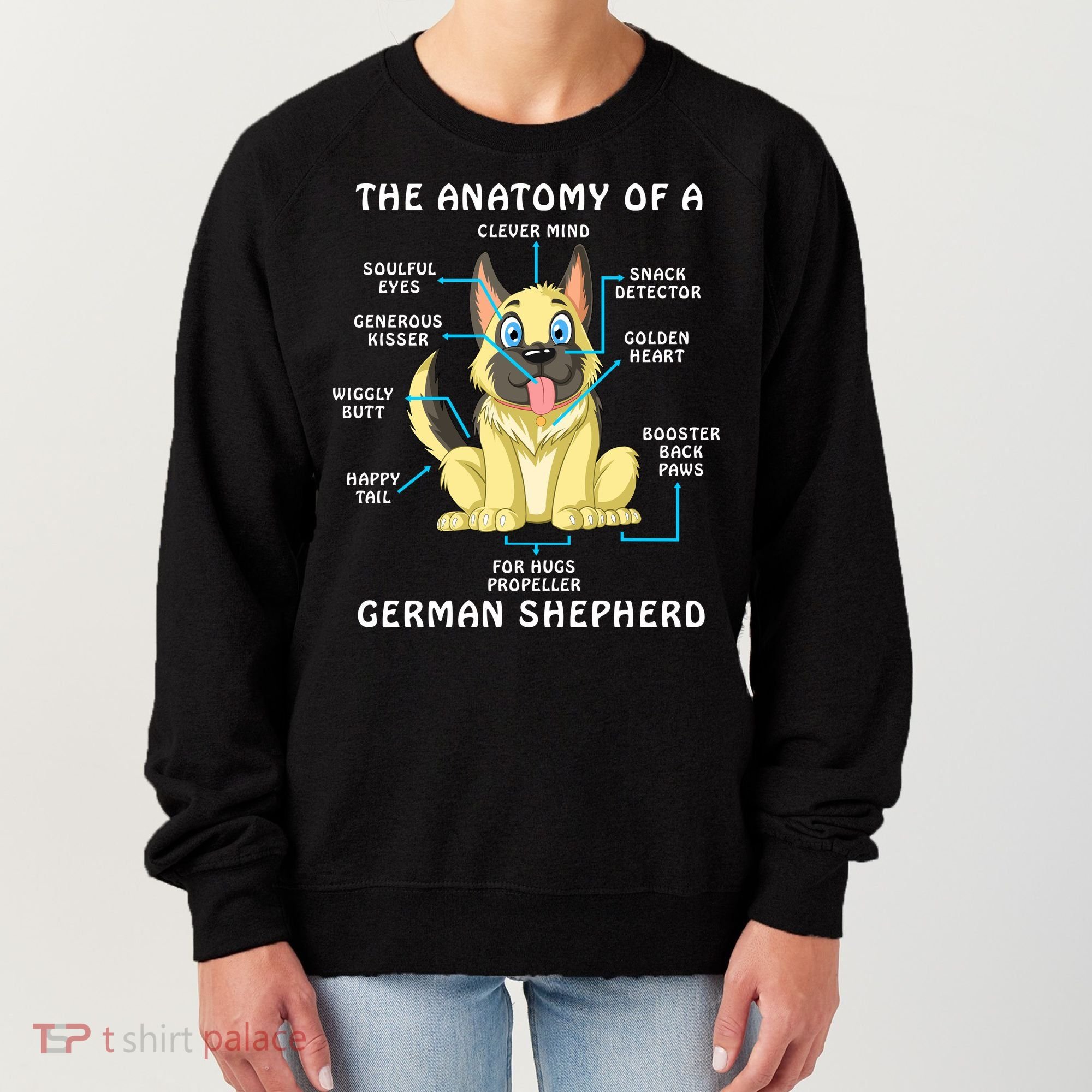 Anatomy Of German Shepherd Women's Sweatshirt