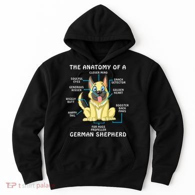 Anatomy Of German Shepherd Hoodie