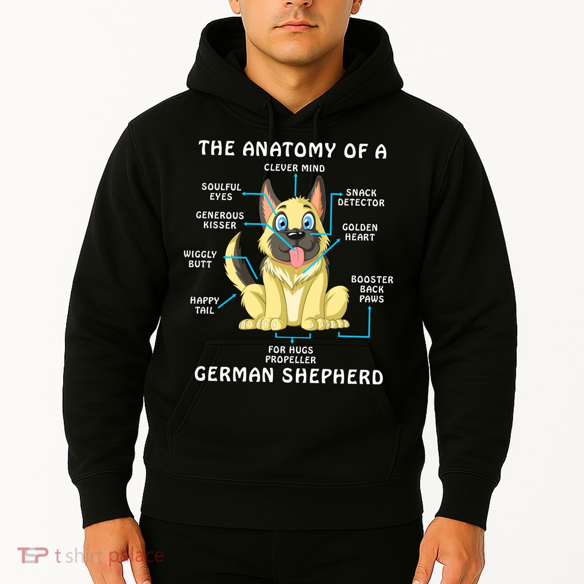 Anatomy Of German Shepherd Hoodie