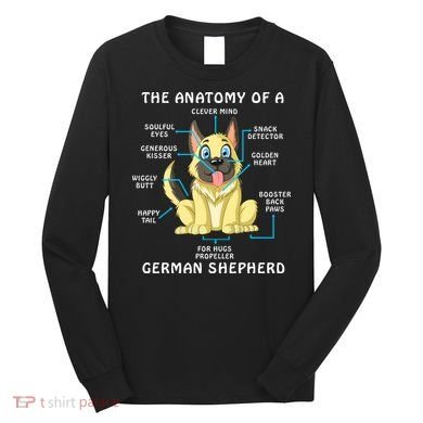 Anatomy Of German Shepherd Long Sleeve Shirt