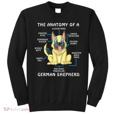 Anatomy Of German Shepherd Sweatshirt