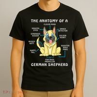 Anatomy Of German Shepherd T-Shirt thumb 3