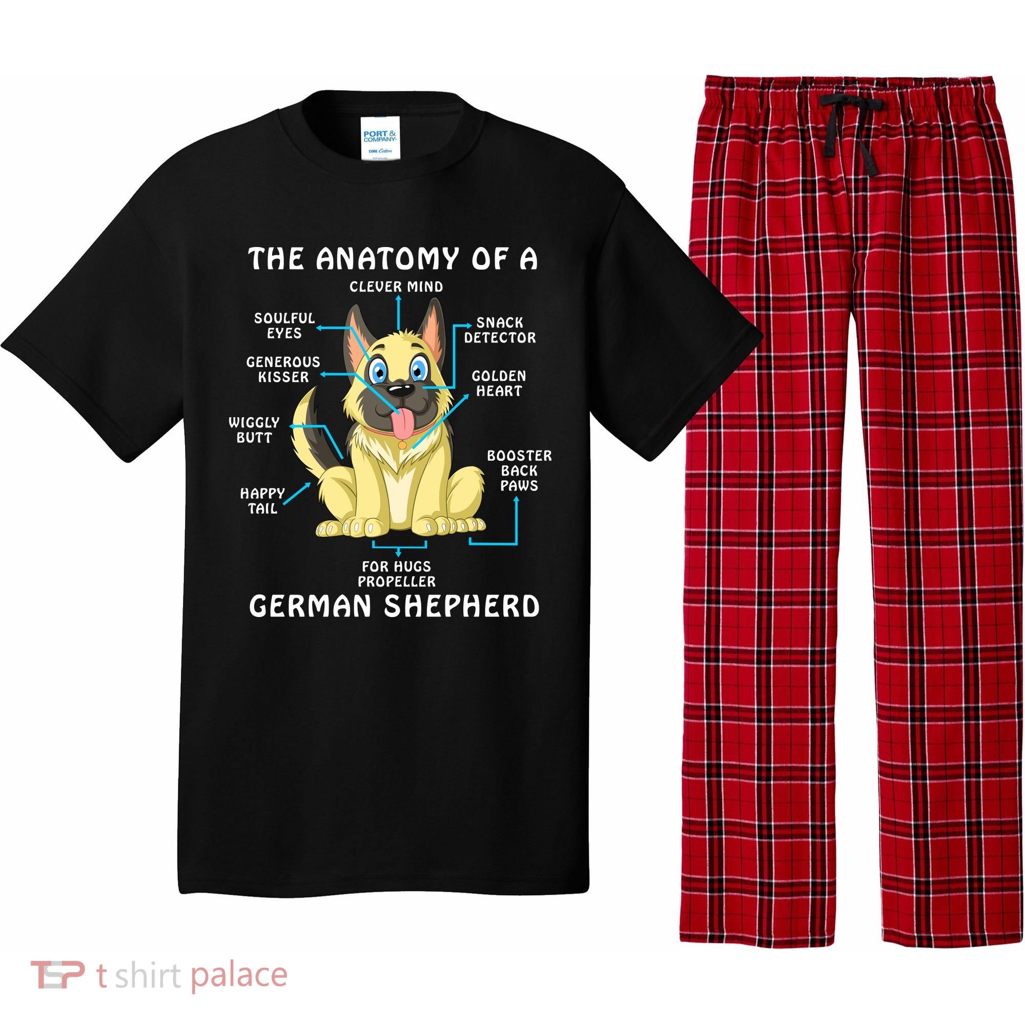 Anatomy Of German Shepherd Pajama Set