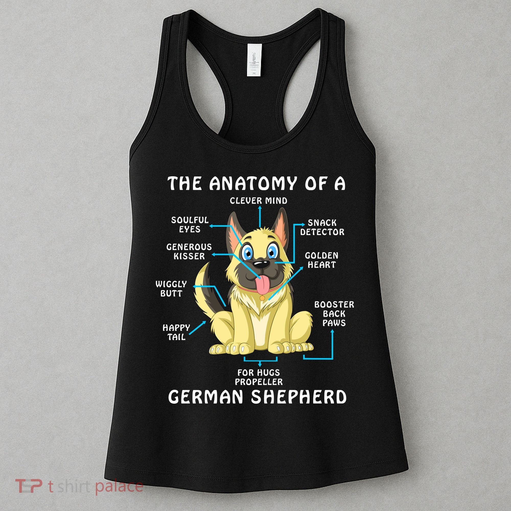 Anatomy Of German Shepherd Women's Tank Top