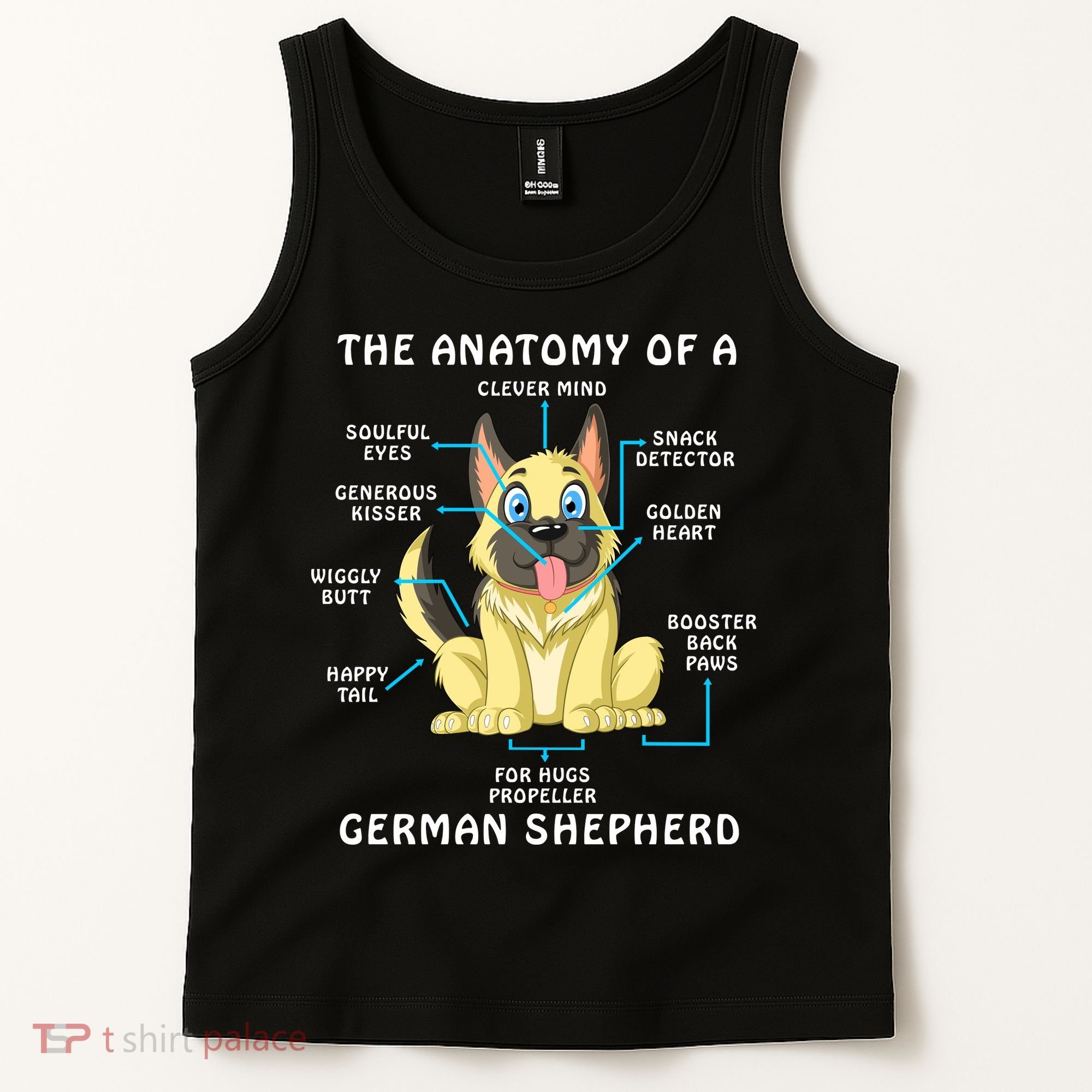 Anatomy Of German Shepherd Tank Top