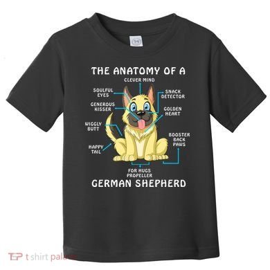 Anatomy Of German Shepherd Toddler T-Shirt