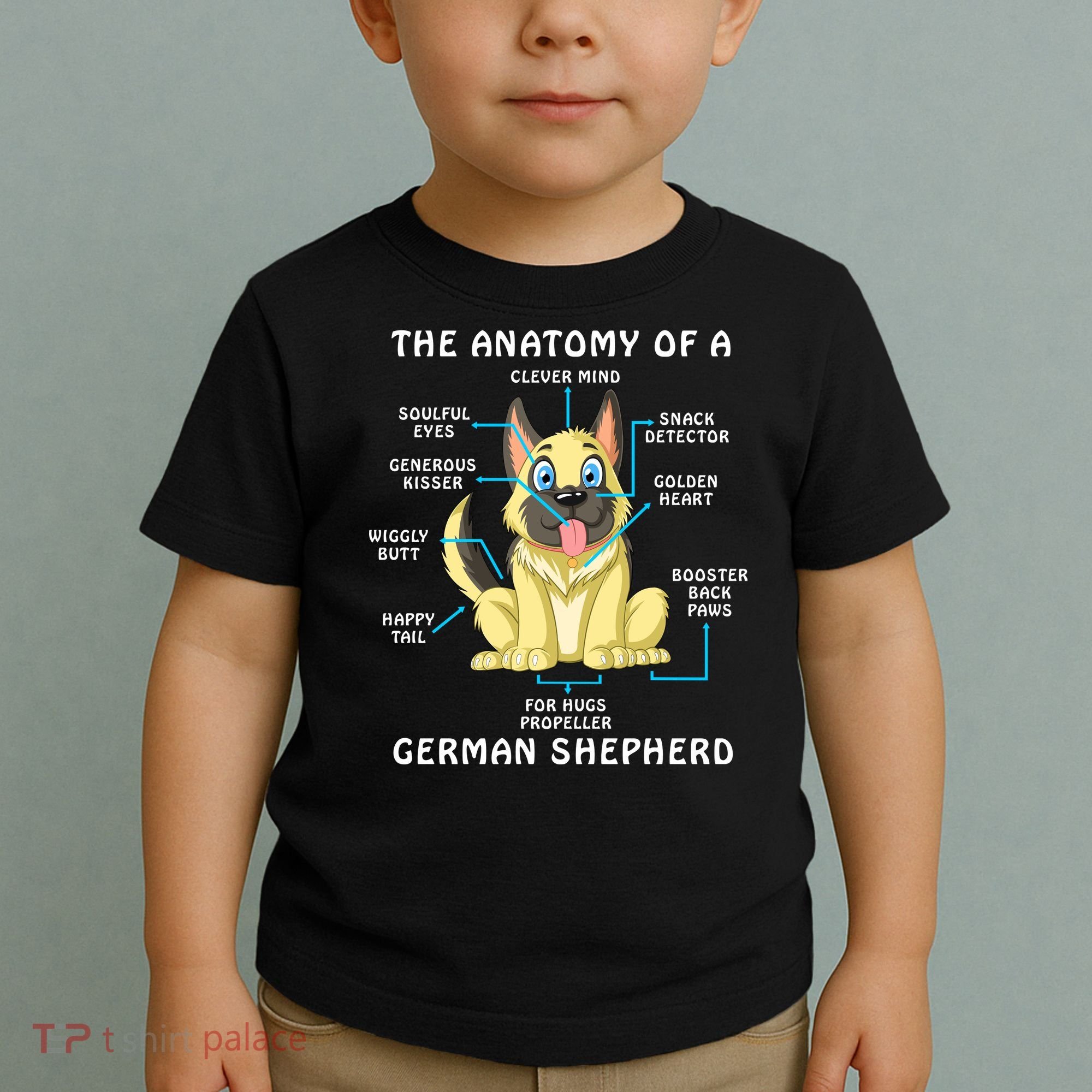 Anatomy Of German Shepherd Toddler T-Shirt