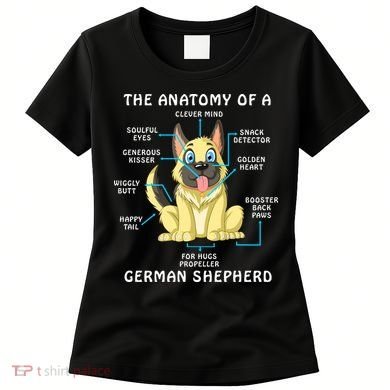 Anatomy Of German Shepherd Women's T-Shirt