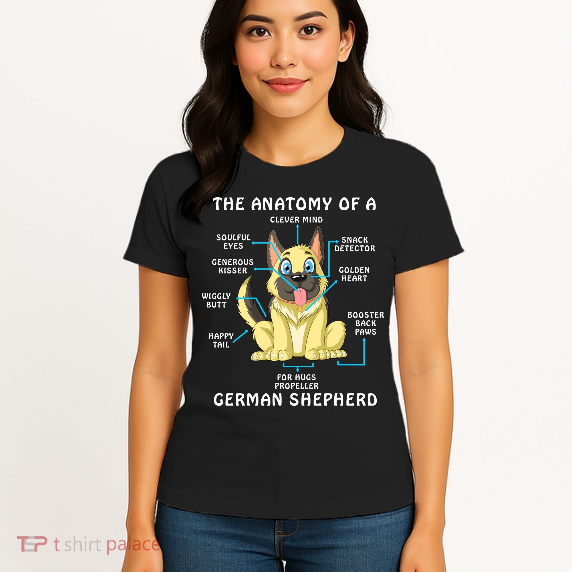 Anatomy Of German Shepherd Women's T-Shirt