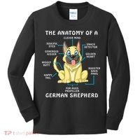 Anatomy Of German Shepherd Kids Long Sleeve Shirt thumb 0