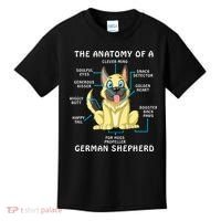 Anatomy Of German Shepherd Kids T-Shirt thumb 0