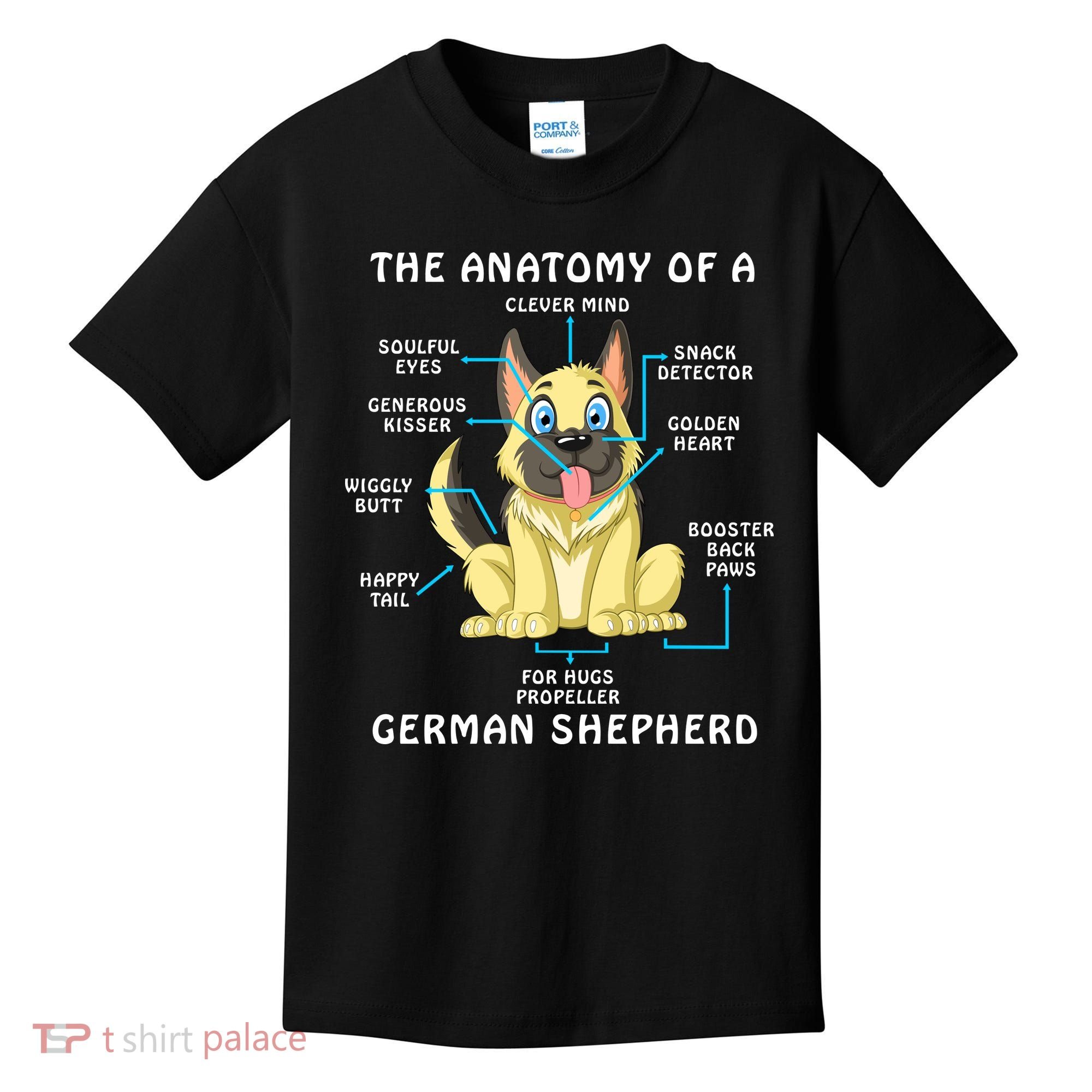 Anatomy Of German Shepherd Kids T-Shirt