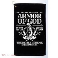 Armor Of God Christian Bible Verse Religious Cool Gift Golf Towel thumb 0
