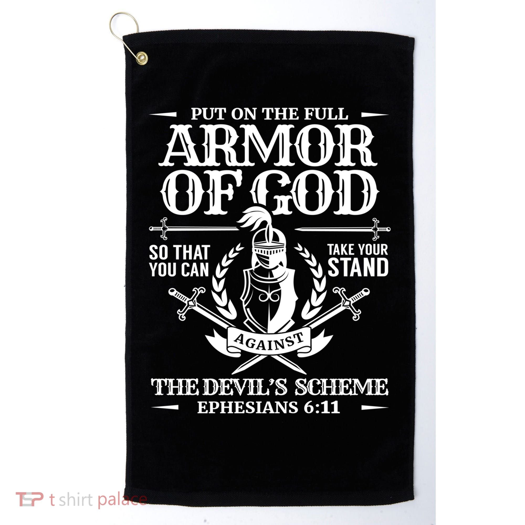 Armor Of God Christian Bible Verse Religious Cool Gift Golf Towel