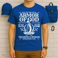 Armor Of God Christian Bible Verse Religious Cool Gift T-Shirt thumb 6