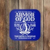 Armor Of God Christian Bible Verse Religious Cool Gift Coaster thumb 0