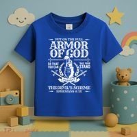 Armor Of God Christian Bible Verse Religious Cool Gift Toddler T-Shirt thumb 3