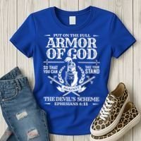 Armor Of God Christian Bible Verse Religious Cool Gift Women's T-Shirt thumb 3