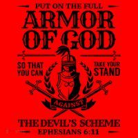 Armor Of God Christian Bible Verse Religious Cool Gift Santa Hat thumb 1