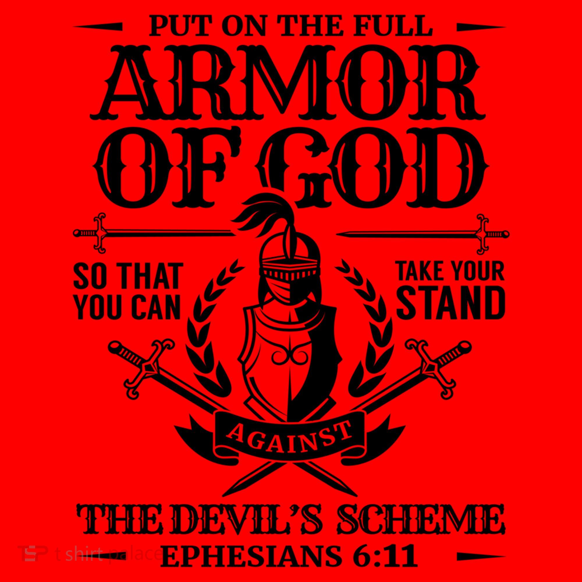 Armor Of God Christian Bible Verse Religious Cool Gift Santa Hat