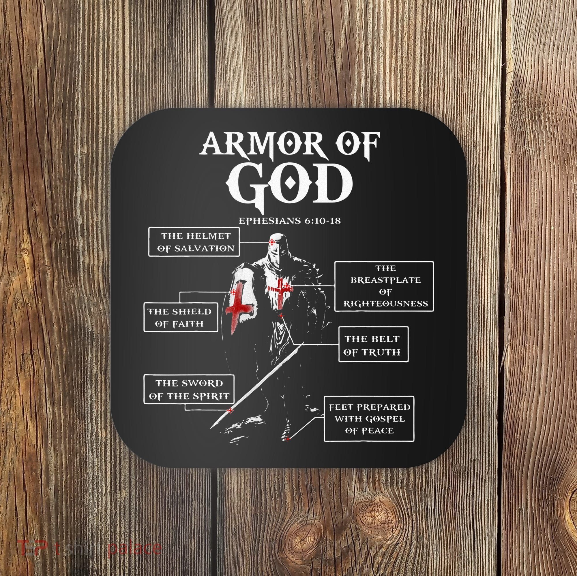 Armor Of God Bible Verse Cool For Religious Christian Coaster