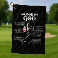 Armor Of God Bible Verse Cool For Religious Christian Golf Towel thumb 1