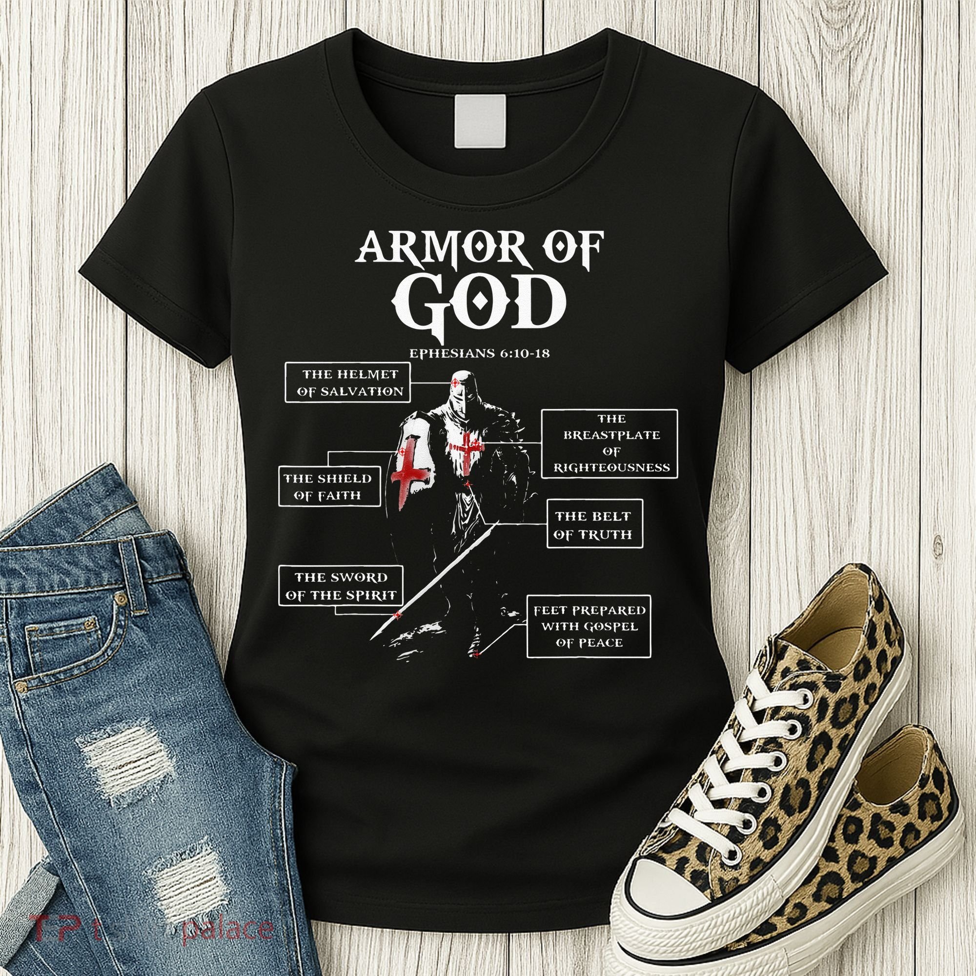 Armor Of God Bible Verse Cool For Religious Christian Women's T-Shirt