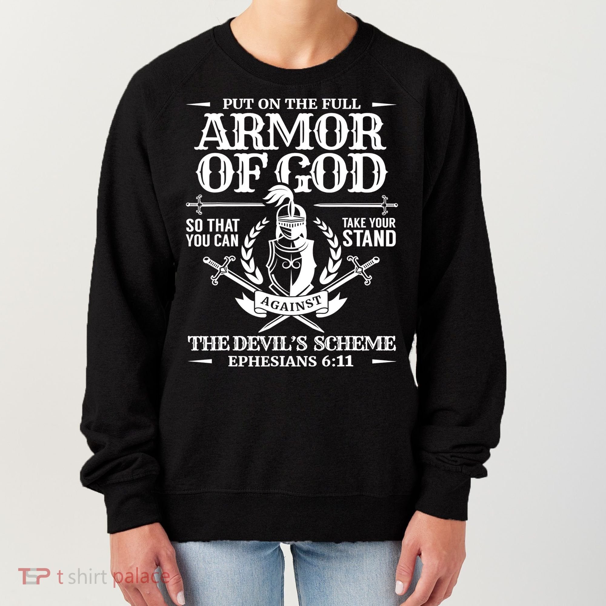 Armor Of God Christian Bible Verse Religious Women's Sweatshirt