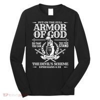 Armor Of God Christian Bible Verse Religious Long Sleeve Shirt thumb 0